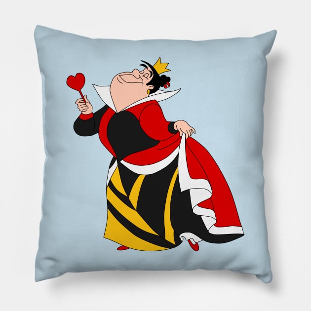 The Queen of hearts Pillow by Megan Olivia