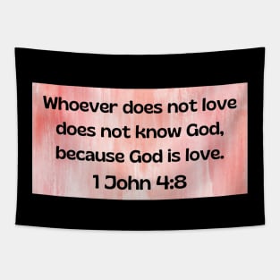 Bible Verse 1 John 4:8 Tapestry