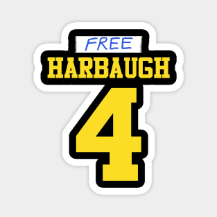 Free Harbaugh 4 Magnet