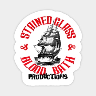 Stained Glass and Blood Bath Productions logo Magnet