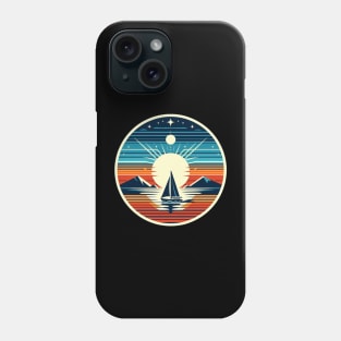 Sailing Adventures: Sailboat & Sunset Mountain Phone Case