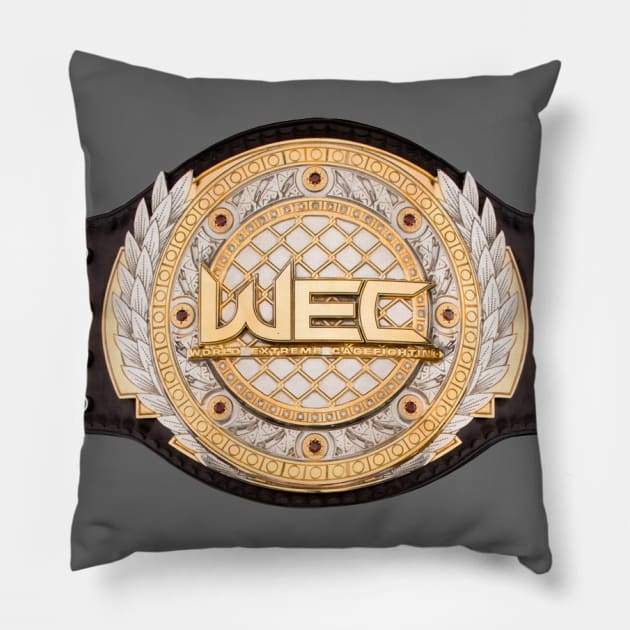 WEC Champion Belt Pillow by FightIsRight