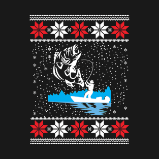 fishing Christmas presents T-Shirt