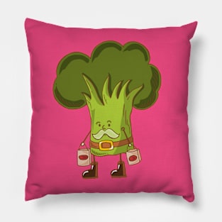 Mr. Broccoli Christmas shopping Pillow