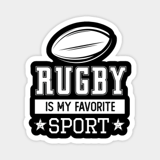 rugby is my favorite sport Magnet