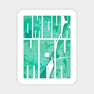 Omdurman, Sudan City Map Typography - Watercolor Magnet