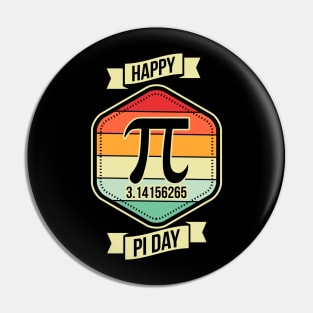 Happy Pi Day 14 March Math Teacher Vintage Pin