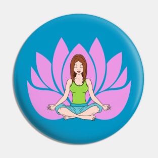 Yoga girl Pin