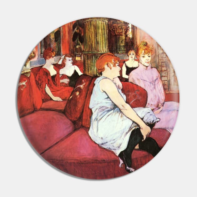 Henri de Toulouse Lautrec- In the Salon of Rue des Moulins Pin by SybaDesign