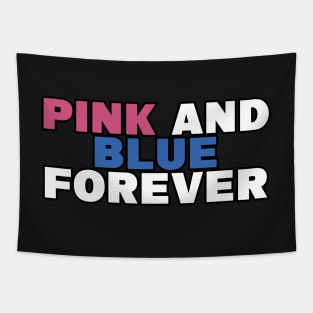 pink and blue forever Tapestry