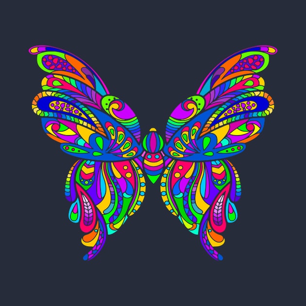 Colorful Butterfly Art by AlondraHanley