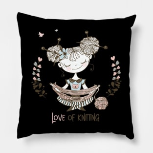 love of knitting Pillow