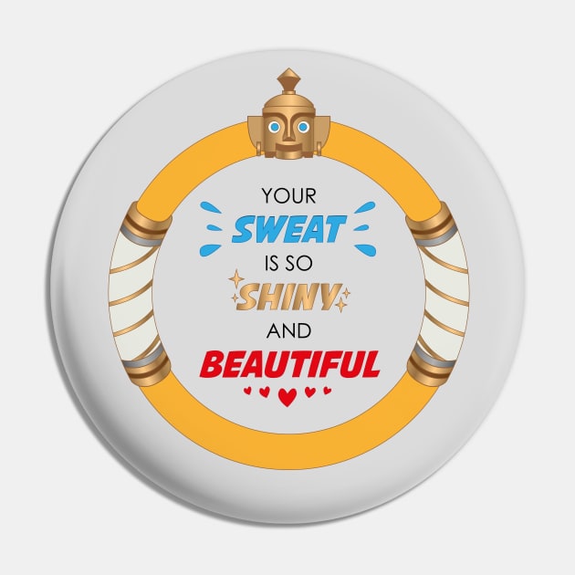 Ring Fit Adventure - Your SWEAT is so SHINY and BEAUTIFUL Pin by spaceweevil