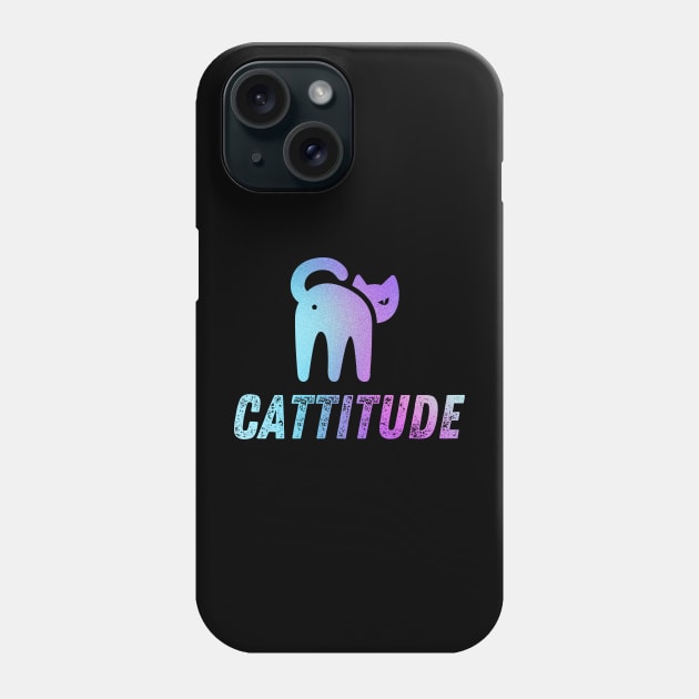 Cattitude Phone Case by MeowtakuShop