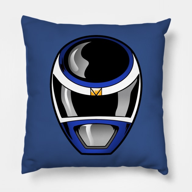 Blue space Helmet Pillow by MikeBock