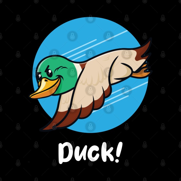 Duck! (on dark colors) by Messy Nessie