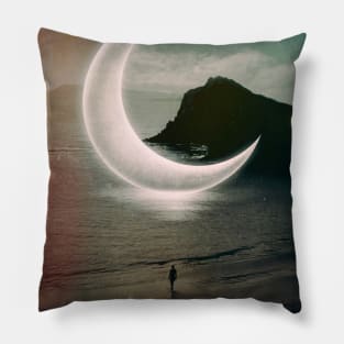 Moon In The Sea Pillow