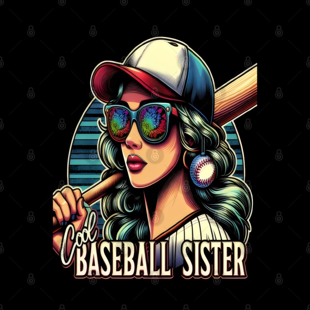 Shades of Strength Cool Baseball Sister by coollooks