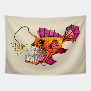 Golden Anglerfish Tapestry