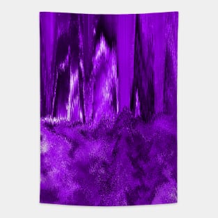 Melted Glitch Purple Tapestry