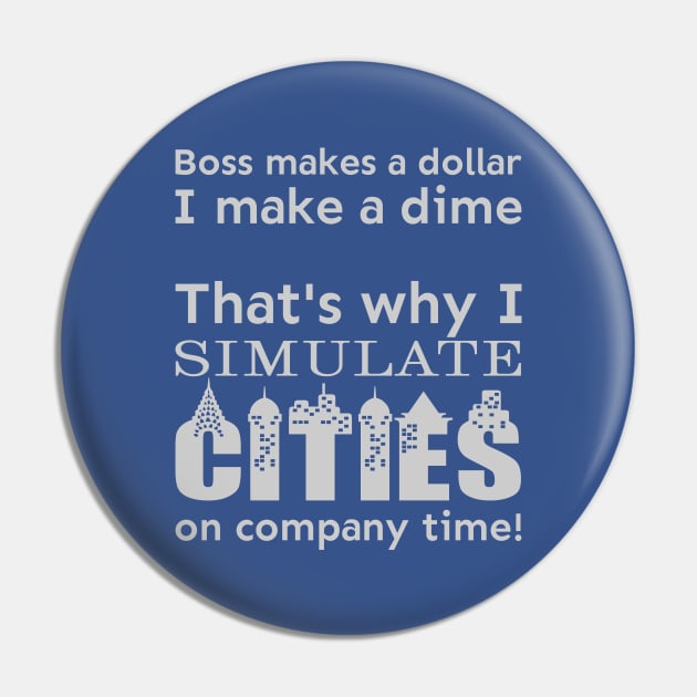 I simulate cities on company time Pin by meldra