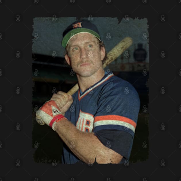 Lance Parrish in Detroit Tigers by Dealova