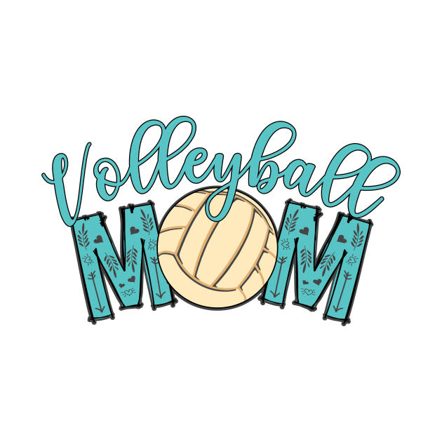 Volleyball Mom Leopard Mothers Day, For Mother, Gift for mom Birthday, Gift for mother, Mother's Day gifts, Mother's Day, Mommy, Mom, Mother, Happy Mother's Day by POP-Tee