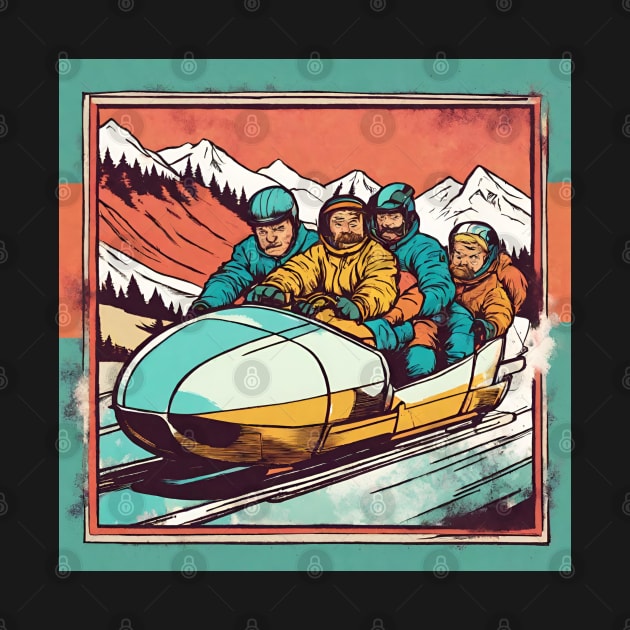 Bobsleighing with the Team in the 80s Coolest Dad by DaysuCollege