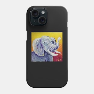 Elephant at Sunset I Phone Case