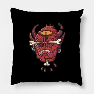 Devil's head. Pillow