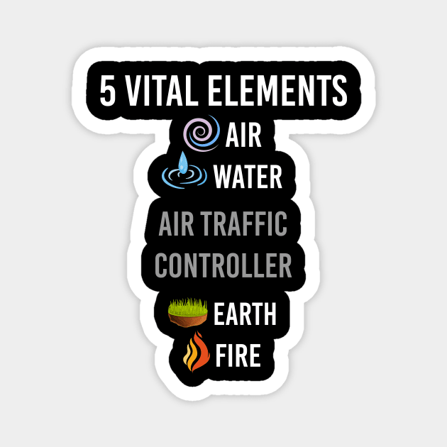 5 Elements Air Traffic Controller Magnet by blakelan128