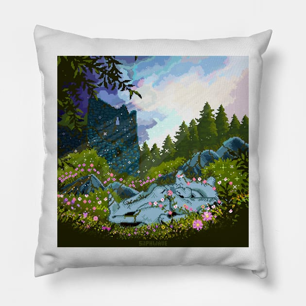 Ruins Pillow by Silphwave Co