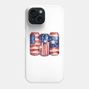 4th Of July Beer Cans Phone Case