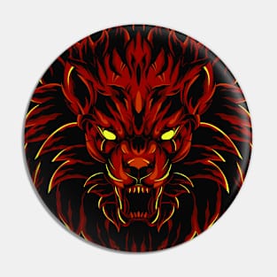 Demonic Lion Pin