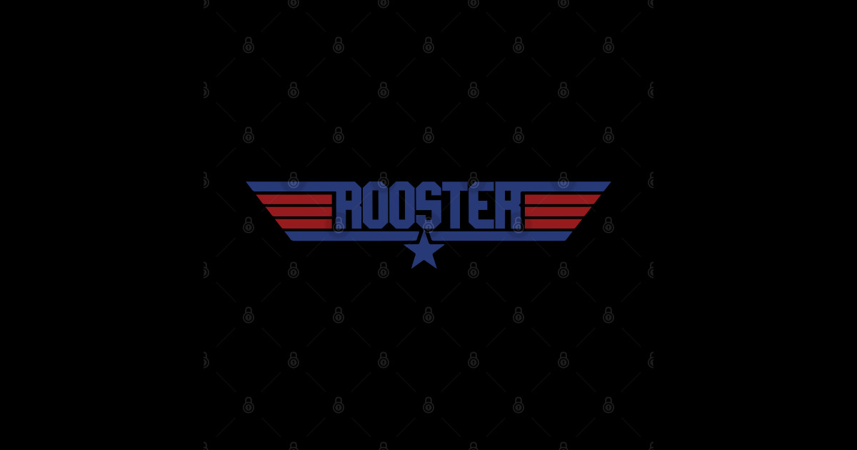 Rooster Top Gun Logo Top Gun Posters and Art Prints TeePublic