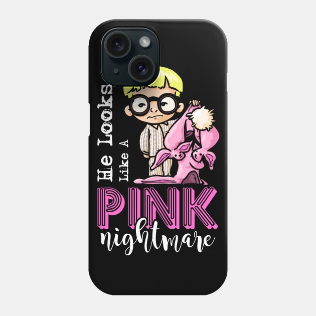 christmas story Like A Pink Nightmare Phone Case by VizRad