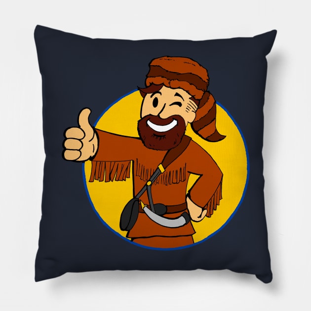 Little Mountaineer Vault Boy Pillow by Ferrell