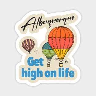 Retro Albuquerque New Mexico 70s/80s Style Hot Air Balloon Festival Magnet
