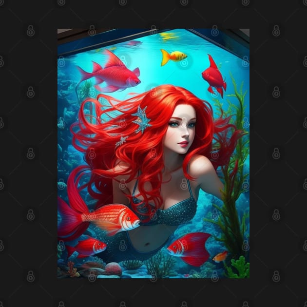 Under the sea Redhead Mermaid by MGRCLimon