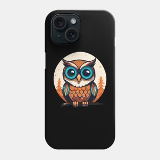 Owl Christmas Drawing Phone Case