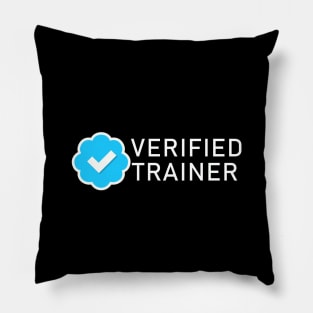 Trainer Verified Blue Check Pillow