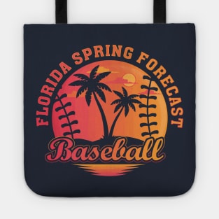 Florida Spring Forecast Baseball Beach Lover Baseball Mom Tote