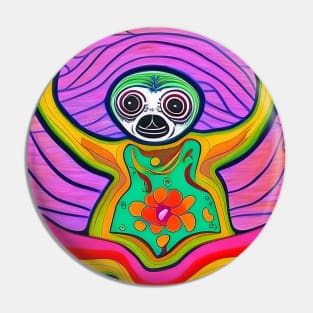 Ivan the Trippy Guru Sloth Pin