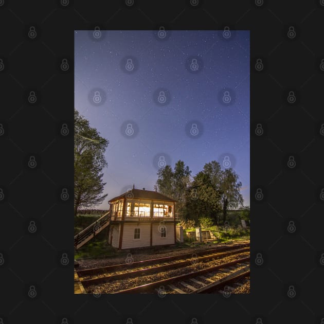 Settle Junction Signal Box Railway House After Dark North Yorkshire England by Spookydaz