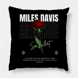 Miles Davis // Flower Pillow