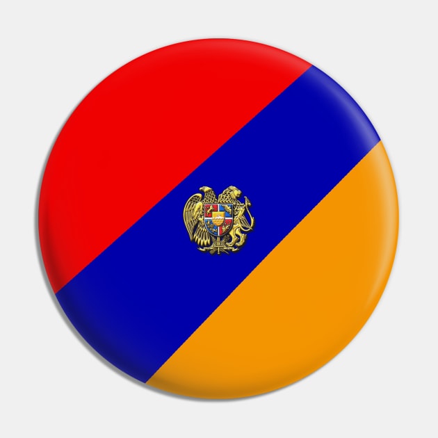 Flag of Armenia Pin by doniainart