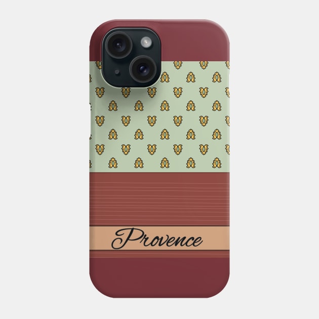 Provence traditionnal colors and pattern Phone Case by GribouilleTherapie