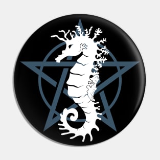 Satanic Seahorse Pin