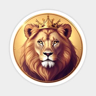 Regal Lion with Crown no.7 Magnet