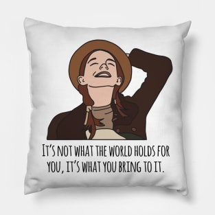 Anne with an E Quote Pillow